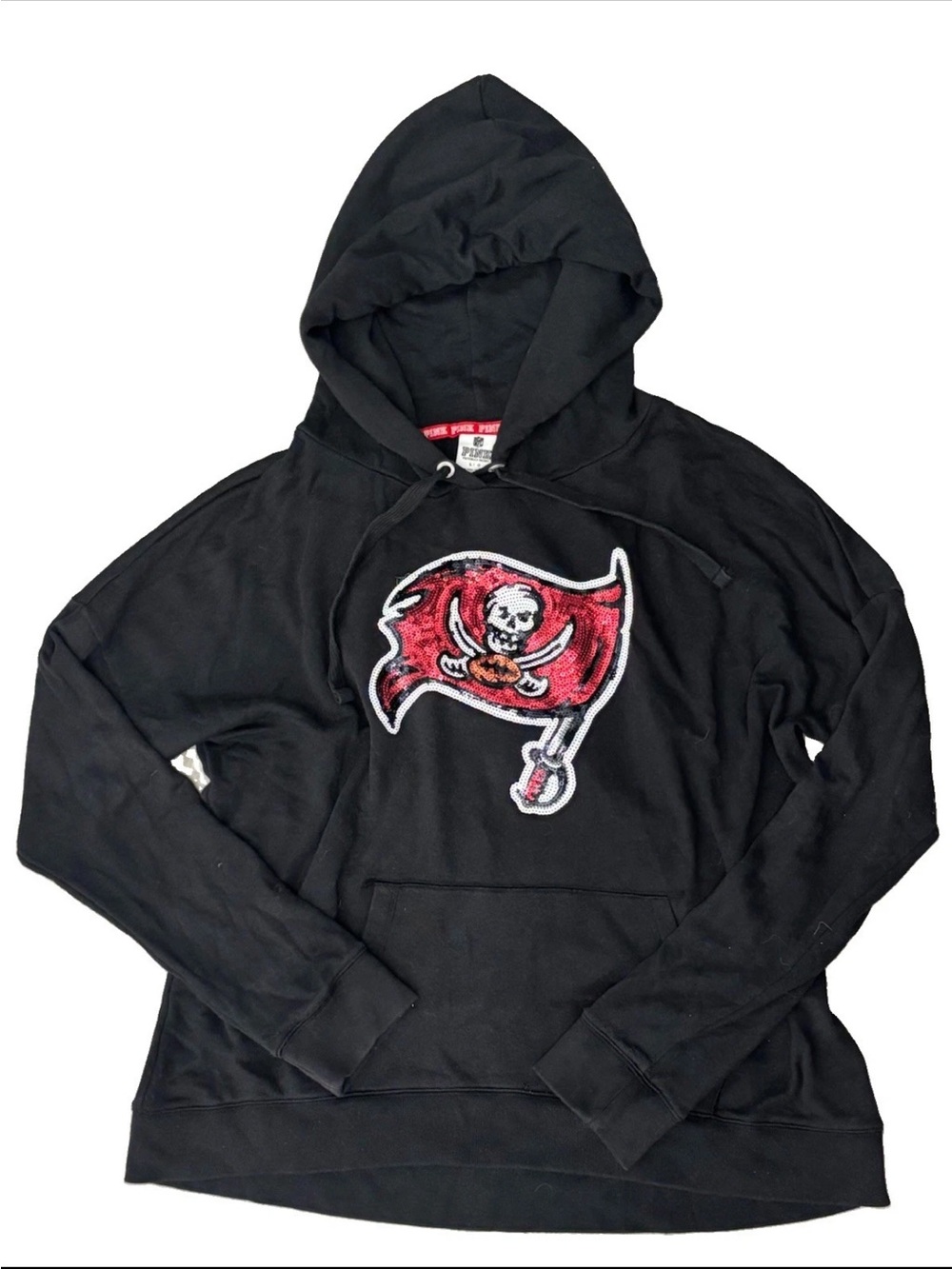 Pink Victoria's Secret x NFL Rare 2012 Tampa Bay Buccaneers Sequin Bling Hoodie